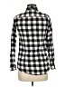 S&A 100% Modal Checkered-gingham Black Long Sleeve Button-Down Shirt Size M - photo 2