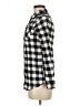 S&A 100% Modal Checkered-gingham Black Long Sleeve Button-Down Shirt Size M - photo 5