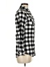 S&A 100% Modal Checkered-gingham Black Long Sleeve Button-Down Shirt Size M - photo 4
