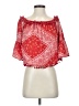 Tularosa 100% Polyester Red 3/4 Sleeve Blouse Size S - photo 1