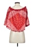 Tularosa 100% Polyester Red 3/4 Sleeve Blouse Size S - photo 2