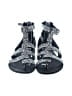 Joe's Jeans Silver Black Sandals Size 8 1/2 - photo 2