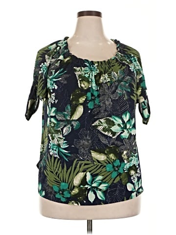 Perseption Concept Short Sleeve Blouse (view 1)