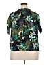 Perseption Concept Tropical Green Short Sleeve Blouse Size 2X - photo 2