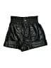 Zara Metallic Black Shorts Size 6 - photo 1
