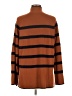 Vineyard Vines 100% Merino Wool Stripes Brown Wool Pullover Sweater Size M - photo 2