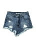 Wallflower Stars Blue Denim Shorts Size 5 - photo 1