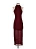MNG 100% Polyester Burgundy Cocktail Dress Size 4 - photo 1