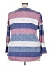 Truself Stripes Purple Pullover Sweater Size 3X - photo 2