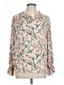 Violet & Claire 100% Polyester Floral Ivory Long Sleeve Blouse Size L - photo 1
