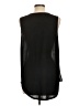 Joe Fresh 100% Polyester Metallic Silver Sleeveless Blouse Size L - photo 2