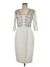L.K. Bennett White Ivory Cocktail Dress Size 8 - photo 1