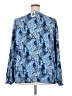 Joie 100% Polyester Paisley Blue Long Sleeve Blouse Size XXL - photo 2