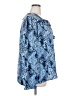 Joie 100% Polyester Paisley Blue Long Sleeve Blouse Size XXL - photo 4