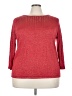 Ruby Rd. Solid Red Pullover Sweater Size 3X - photo 1