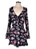 American Eagle Outfitters 100% Viscose Floral Blue Romper Size M - photo 1