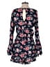 American Eagle Outfitters 100% Viscose Floral Blue Romper Size M - photo 2