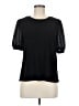CeCe Black Short Sleeve Top Size M - photo 1