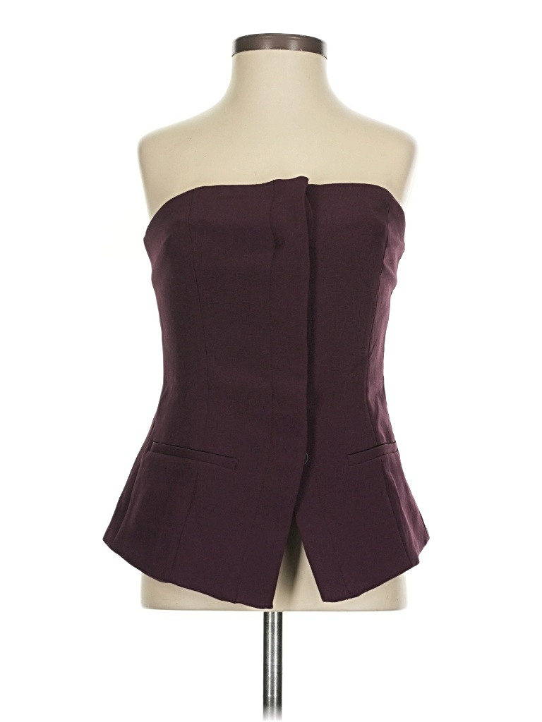 Gap Sleeveless Top Purple Strapless Neckline Tops