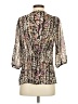 XXI 100% Polyester Brown 3/4 Sleeve Blouse Size S - photo 2