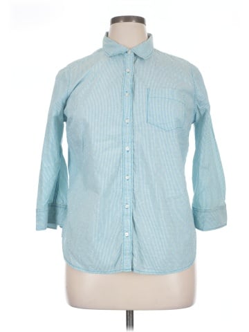 JCPenney 3/4 Sleeve Button-Down Shirt (view 1)