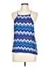 H&M 100% Viscose Blue Sleeveless Top Size L - photo 1