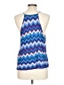 H&M 100% Viscose Blue Sleeveless Top Size L - photo 2