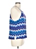 H&M 100% Viscose Blue Sleeveless Top Size L - photo 4