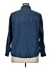 Torrid 100% Cotton Blue Long Sleeve Button-Down Shirt Size 1X Plus (1) - photo 2