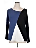 Sarin Mathews Color Block Blue Pullover Sweater Size L - photo 1