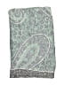 American Eagle Outfitters Paisley Green Gray Scarf One size - photo 2