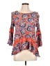 Studio JPR 100% Rayon Orange 3/4 Sleeve Blouse Size L - photo 1