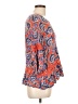 Studio JPR 100% Rayon Orange 3/4 Sleeve Blouse Size L - photo 4