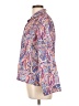 NIBI MTK Paisley Purple Long Sleeve Blouse Size L - photo 5
