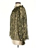H&M 100% Polyester Green Long Sleeve Blouse Size 10 - photo 5