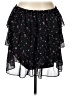 Gap 100% Polyester Floral Black Casual Skirt Size L - photo 1