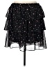 Gap 100% Polyester Floral Black Casual Skirt Size L - photo 2