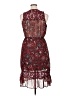 Eyeshadow 100% Polyester Paisley Burgundy Casual Dress Size XL - photo 2