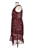 Eyeshadow 100% Polyester Paisley Burgundy Casual Dress Size XL - photo 5