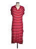 Unbranded 100% Polyester Stripes Red Casual Dress Size M - photo 1