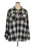 New York Laundry Plaid Black Long Sleeve Blouse Size 3X - photo 1