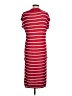 Unbranded 100% Polyester Stripes Red Casual Dress Size M - photo 2