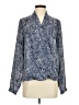 Johnston & Murphy Paisley Blue Long Sleeve Blouse Size M - photo 1