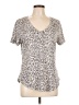 Z Supply Silver Short Sleeve Top Size L - photo 1