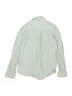 E-Land American 100% Cotton Solid Green Long Sleeve Button-Down Shirt Size 6 - 7 - photo 2