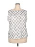 Nicola Silver Sleeveless Top Size 4X - photo 1