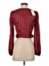 Assorted Brands 100% Polyester Burgundy 3/4 Sleeve Blouse Size S - photo 2