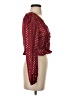 Assorted Brands 100% Polyester Burgundy 3/4 Sleeve Blouse Size S - photo 4