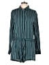 Silence and Noise 100% Rayon Stripes Green Romper Size L - photo 1