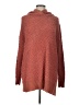 Zenana Premium Brown Pink Turtleneck Sweater Size L - photo 1